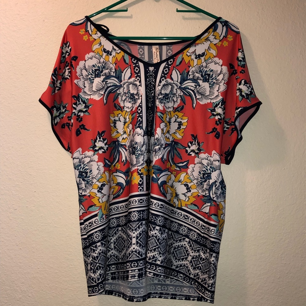 PerSeption Concept Cold Shoulder Blouse
